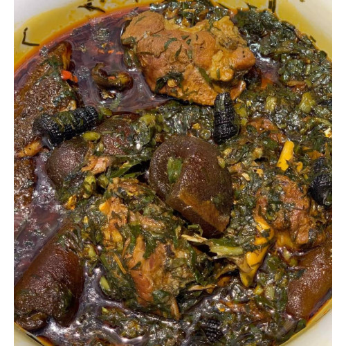 Afang soup with any swallow